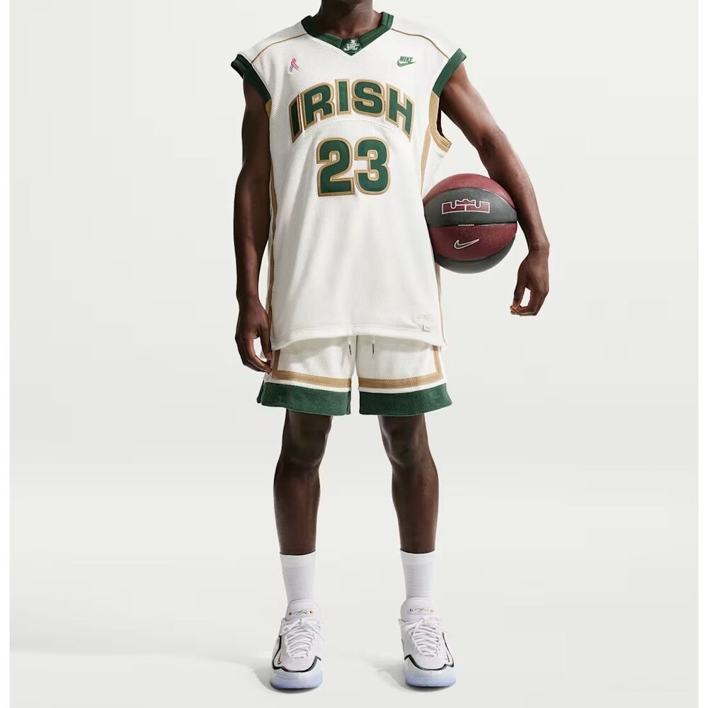 Nike Lebron James SVSM Irish Reserve Authentic Jersey & Shorts Size 2XL Men